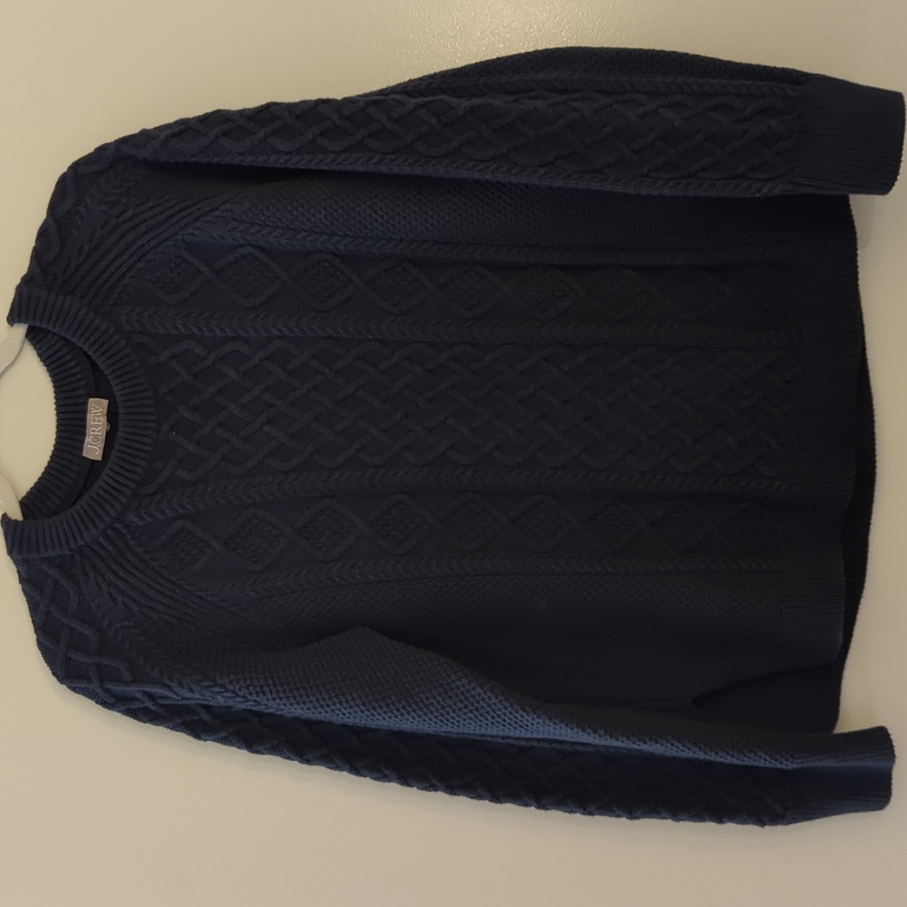NWOT JCrew Navy knit sweater Medium